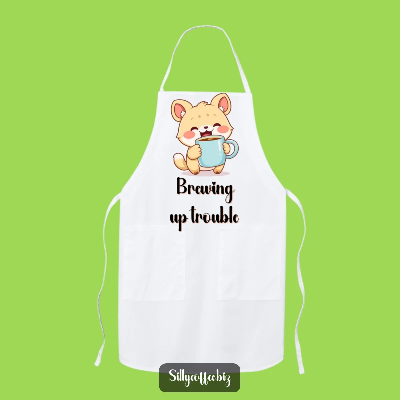 Funny Animal Apron: Kitchen Coffee Buddy, A Cute Humorous Gift