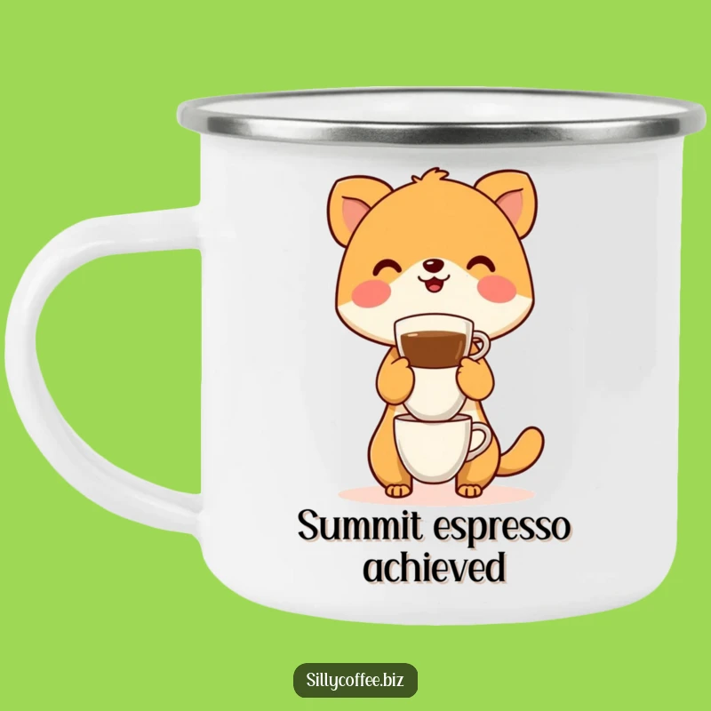 Funny Campfire Coffee Cup Balance Mug: Adventure with Hilarious Brews