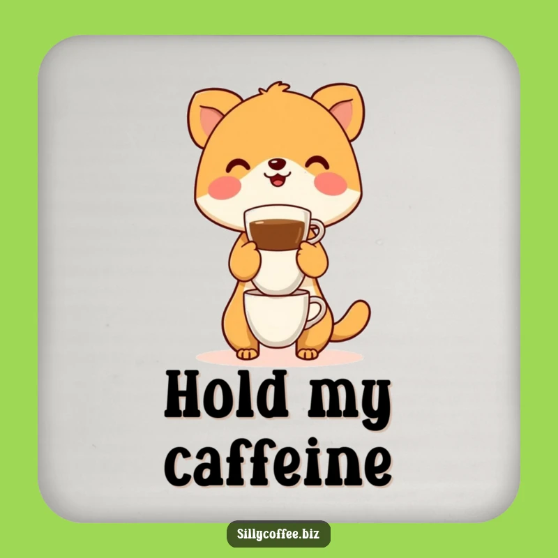 Funny Coffee Balance Drink Coasters: Protect Your Surfaces with Humor