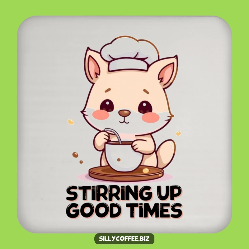 Funny Chef Animal Coffee Coasters: Protect Surfaces with Culinary Charm