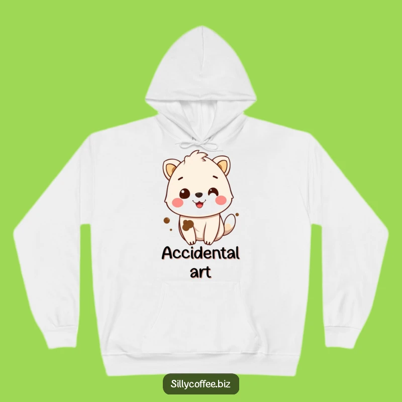 Cozy Funny Coffee Stain Animal Hoodie: Warmth with a Side of Laughter