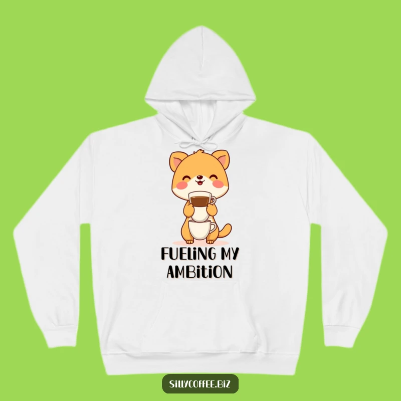 Cozy Funny Animal Coffee Stack Hoodie: The Warmest Funny Gift for Caffeinated Souls
