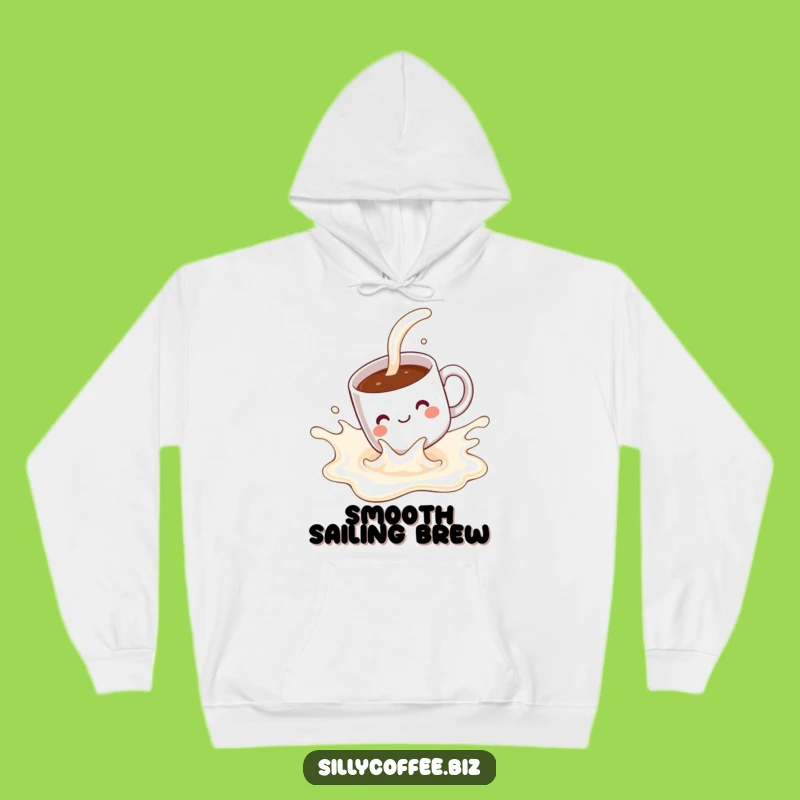Cozy Milk Slide Hoodie: Funny Kawaii Mug Sweatshirt, Comfy and Playful Gift