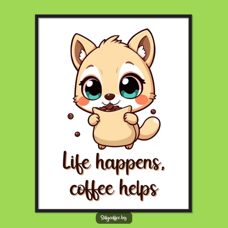 Free Printable Coffee Bean Art - Energetic Shaker Funny Downloadable Art