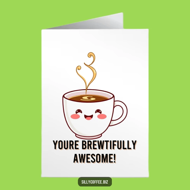 Kawaii Coffee Congrats: Free Printable Card, Humorous Downloadable Gift for Achievements