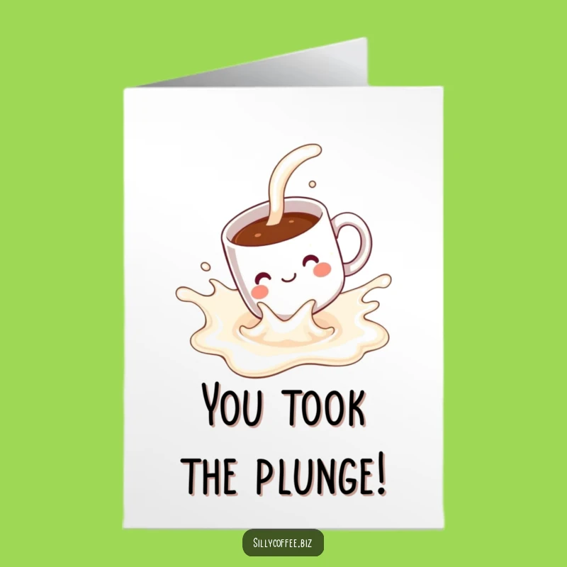 Kawaii Mug Congrats: Free Printable Card, Humorous Downloadable Gift for Success