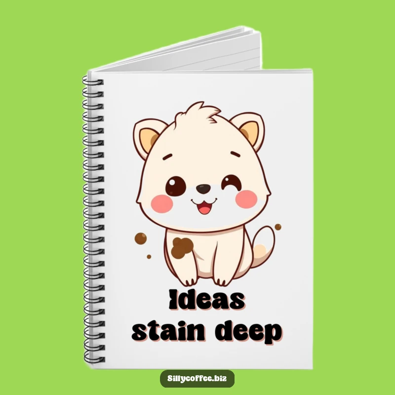 Funny Coffee Stain Animal Notebook: Jot Down Ideas with a Smile