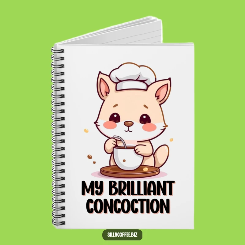 Funny Chef Animal Coffee Notebook: Brew Your Ideas with Culinary Wit
