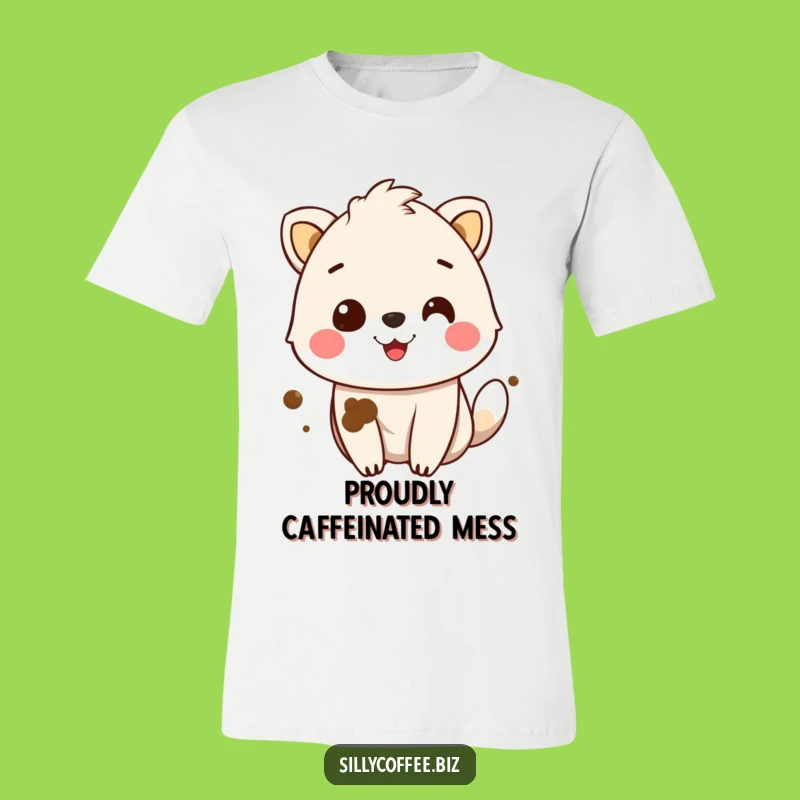 Funny Coffee Stain Animal T-Shirt: Wear Your Coffee Love (and Mess!)