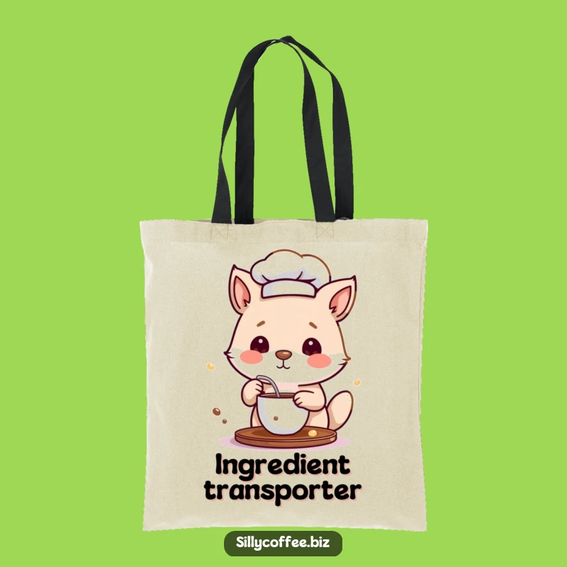 Funny Chef Animal Coffee Tote Bag: Carry Your Kitchen Creations with Style
